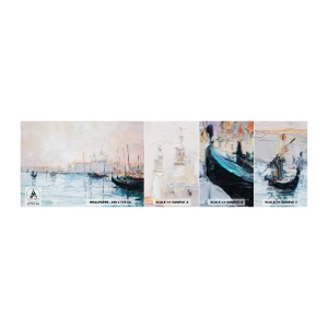 Amostra de Papel de Parede Standard Eco - Além da água, atrás do nevoeiro - Pedaço, Cidade, Veneza - 100x30 cm