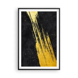 Pôster com moldura preta - Salto para o hiperespaço - 61x91 cm