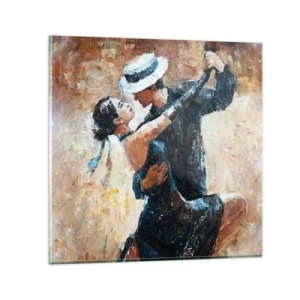 Quadro em vidro - A la Rudolf Valentino - 70x70 cm