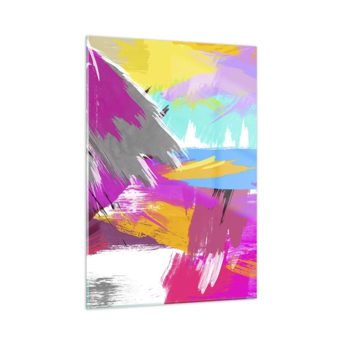 Quadro em vidro - Pinte, pinte, mais uma vez - 50x70 cm
