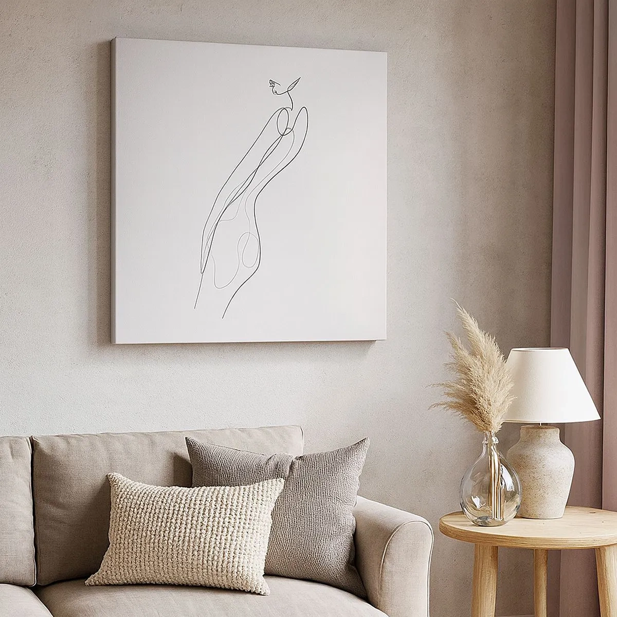 Quadro em tela - Apenas uma promessa - 30x30 cm