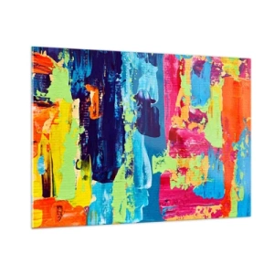 Quadro em vidro - A vida é bela! - 100x70 cm