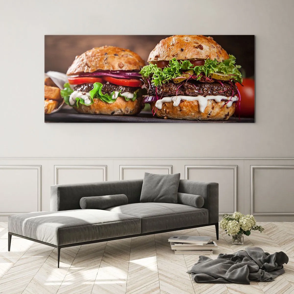 Quadro em vidro - Sonho americano - 100x40 cm