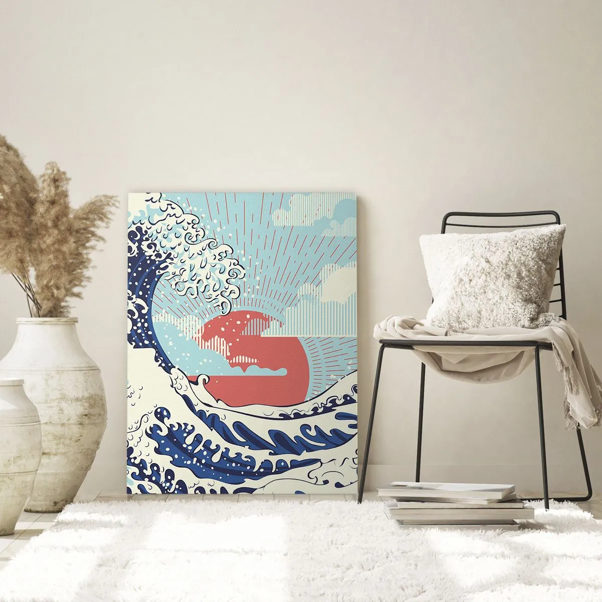 Quadro em vidro - Das inspirações japonesas - 50x70 cm