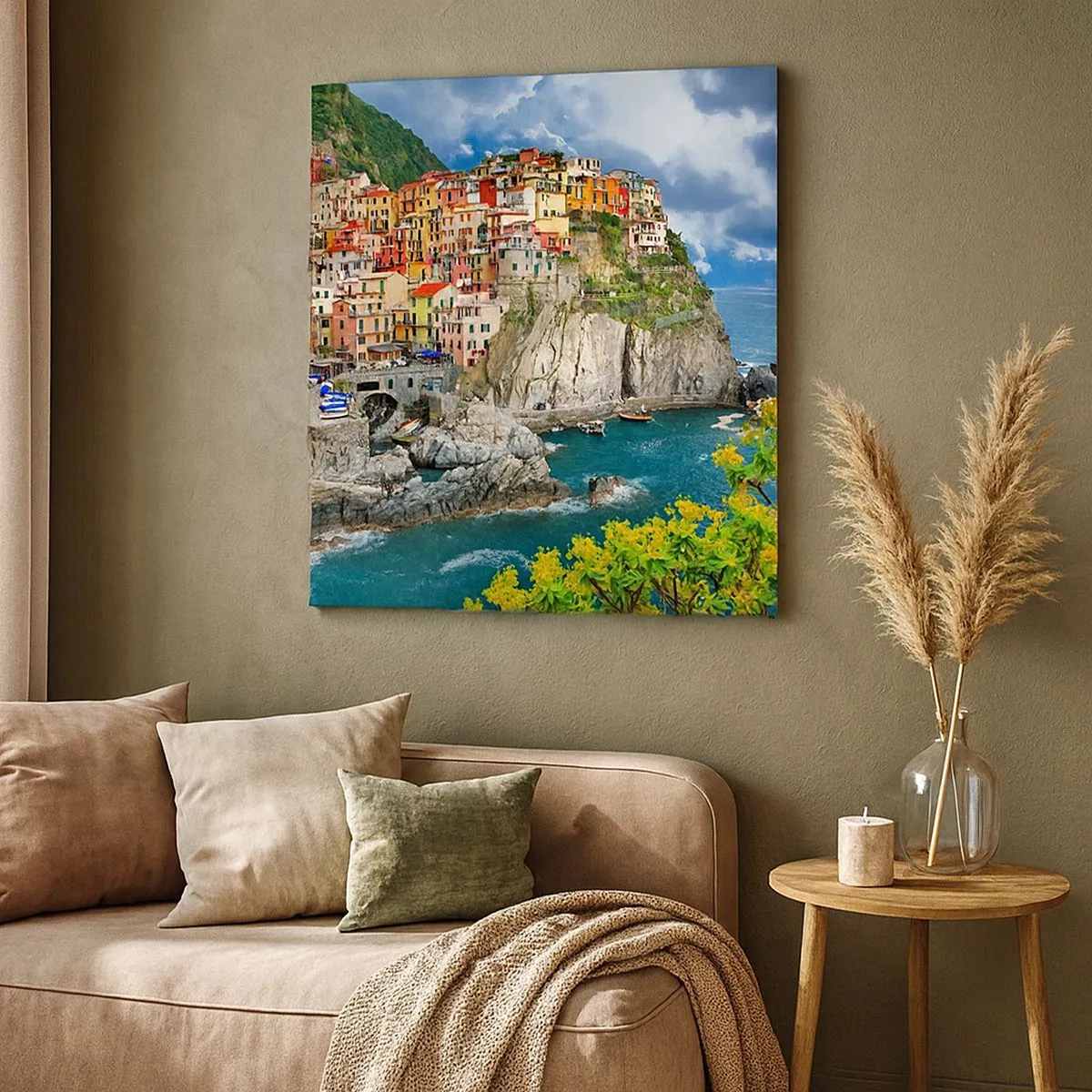 Quadro em tela - Um aglomerado nas rochas - 30x30 cm