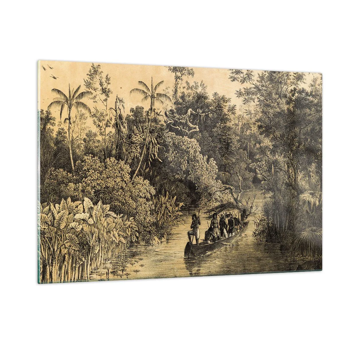 Quadro em vidro - Viagem à fonte - 120x80 cm