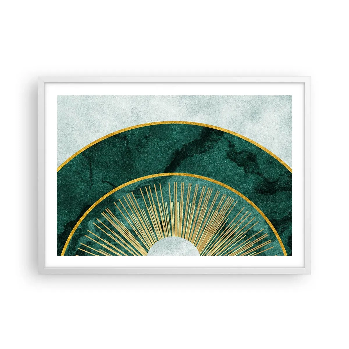 Pôster em moldura branca - Outro sistema solar - 70x50 cm