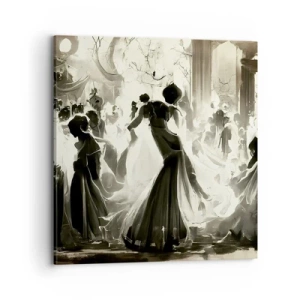 Quadro em tela - O grande baile de máscaras - 70x70 cm