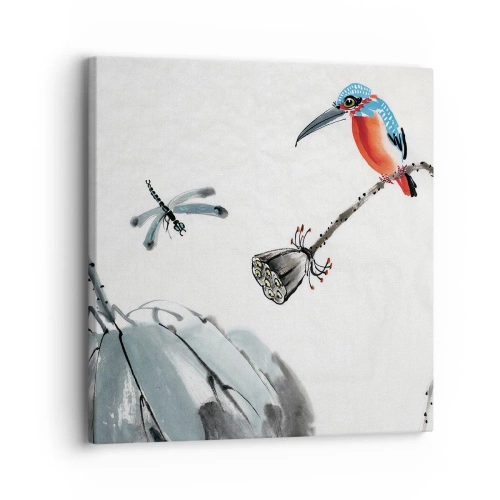 Quadro em tela - A vida do prado - 30x30 cm