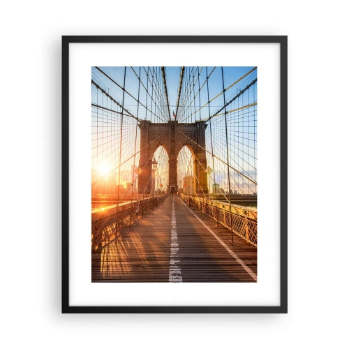 Pôster com moldura preta - Na Ponte Dourada - 40x50 cm