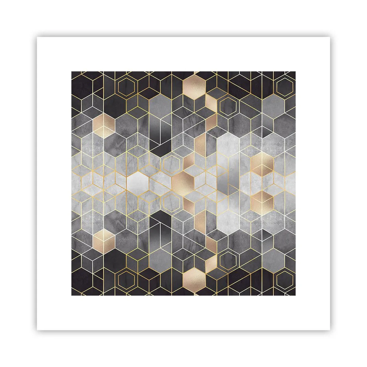 Pôster - Composição do diamante - 30x30 cm