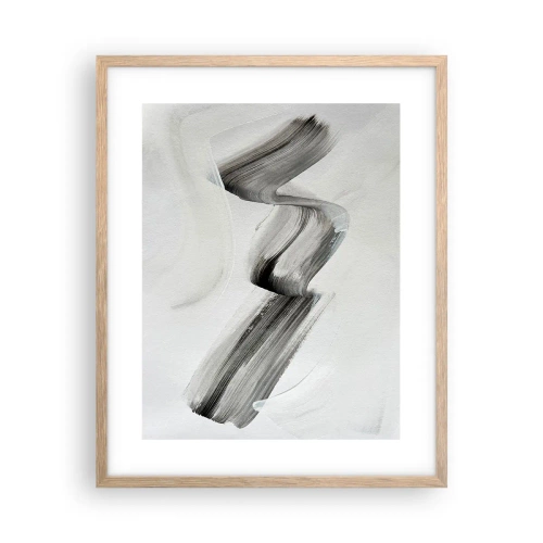 Pôster com moldura de carvalho claro - Casualmente para se divertir - 40x50 cm