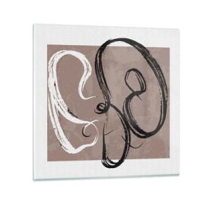 Quadro em vidro - Composição – a busca pela plenitude - 30x30 cm