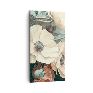 Quadro em tela - O sussurro das papoulas - 55x100 cm