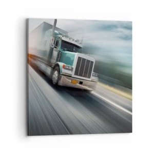 Quadro em tela - Gigante americano com pressa - 70x70 cm