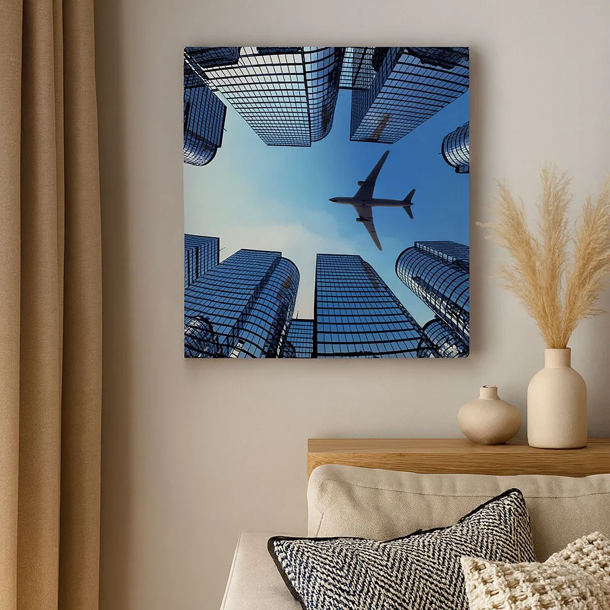 Quadro em tela - Vista do desfiladeiro de vidro - 30x30 cm