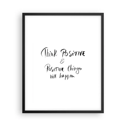 Pôster com moldura preta - Como viver? - 40x50 cm