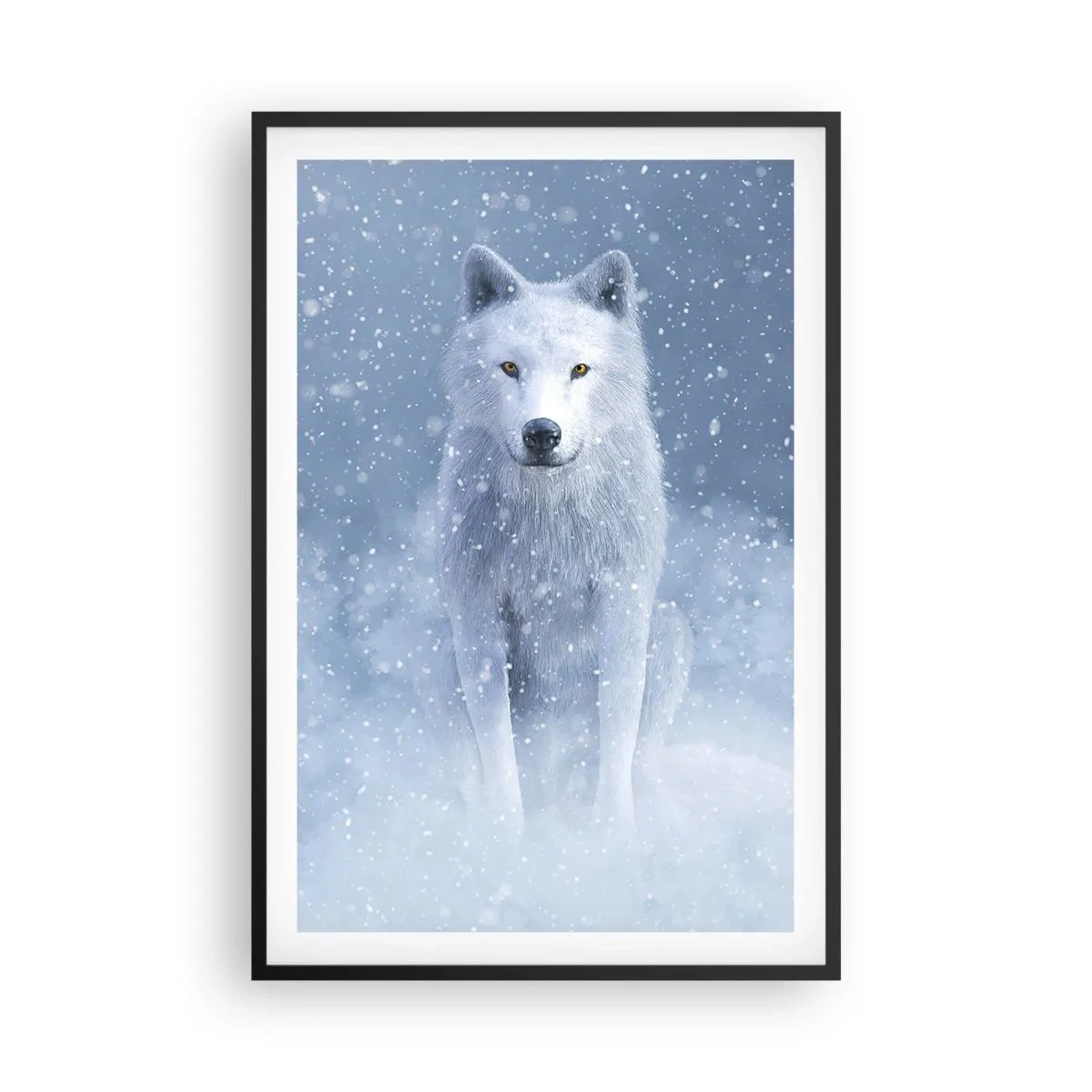 Pôster com moldura preta - No espírito de inverno - 61x91 cm