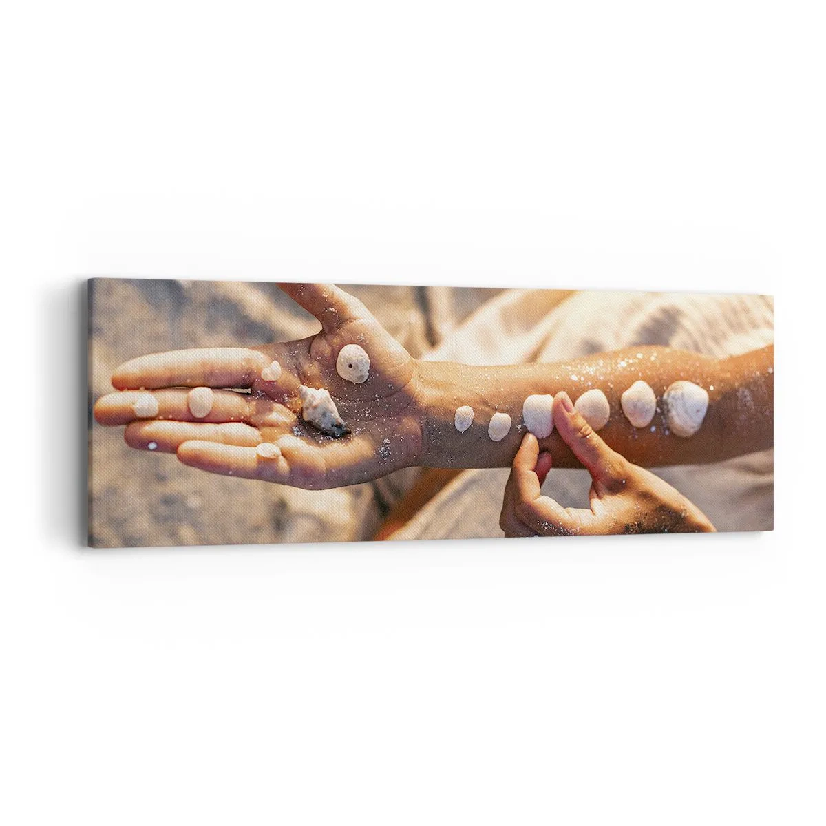 Quadro em tela - Beleza na ponta dos dedos - 90x30 cm