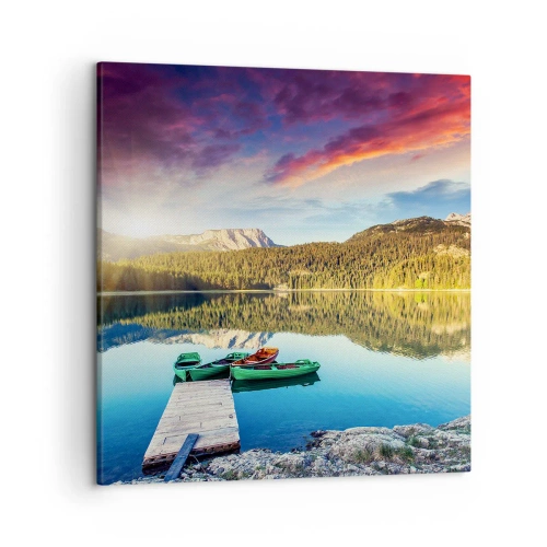 Quadro em tela - Sobre a água tão lisa como um espelho - 50x50 cm