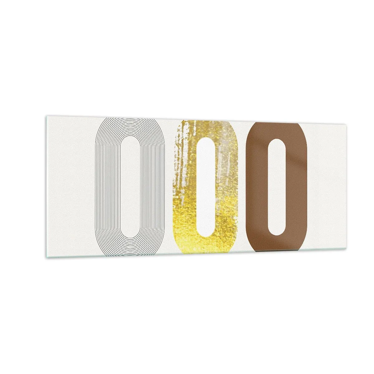 Quadro em vidro - Uuu! - 100x40 cm