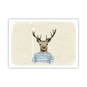 Pôster - Porque eu gosto de camisas listradas! - 100x70 cm