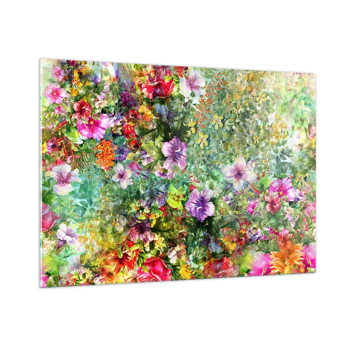 Quadro em vidro - Nas flores para a perdição - 100x70 cm