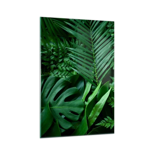 Quadro em vidro - Envolto em verde - 70x100 cm