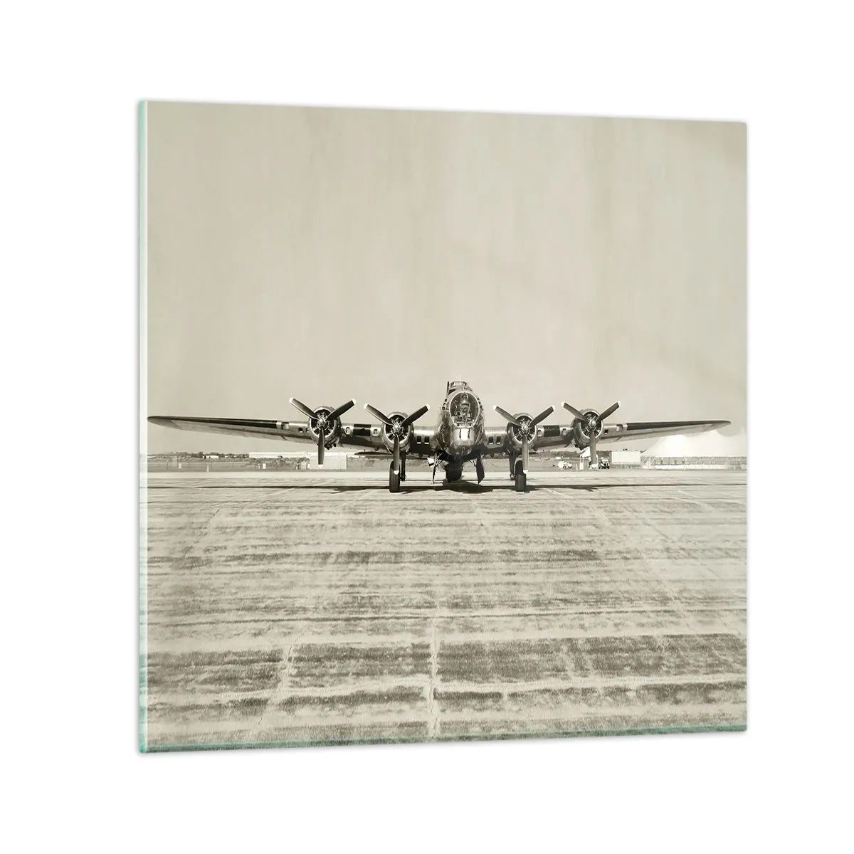 Quadro em vidro - Pronto como sempre - 50x50 cm