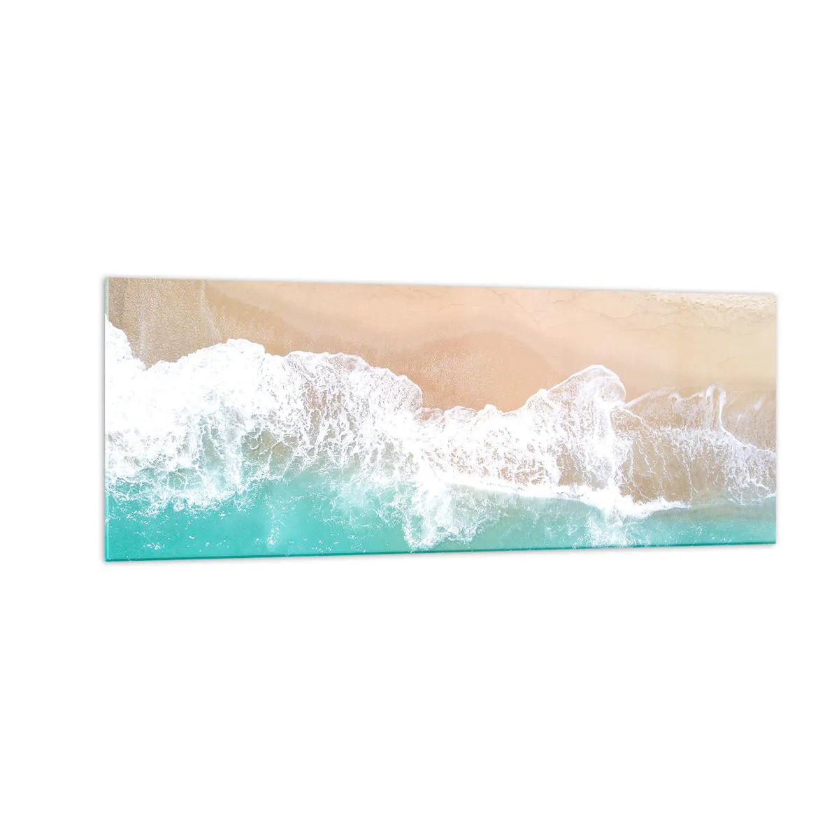 Quadro em vidro - Toque carinhoso - 140x50 cm