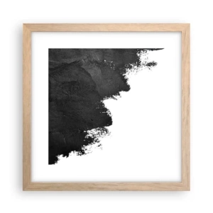 Pôster com moldura de carvalho claro - Elementos: terra - 30x30 cm