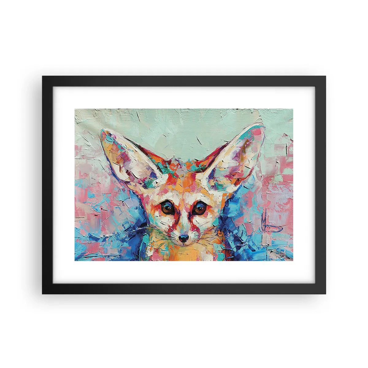 Pôster com moldura preta - Estão prontos para mim? - 40x30 cm