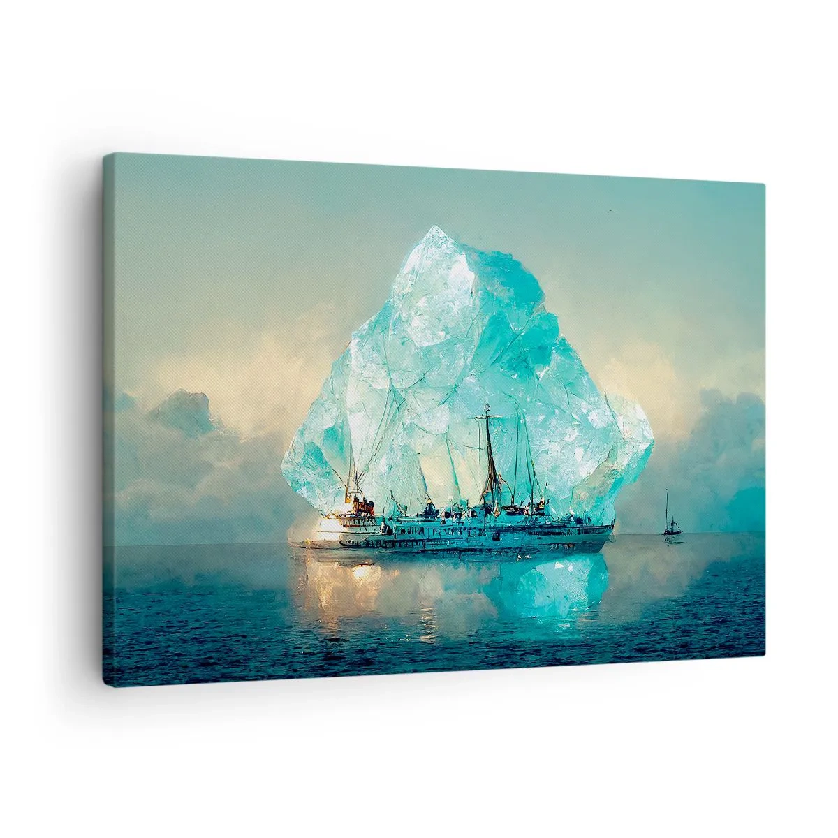 Quadro em tela - Diamante Ártico - 70x50 cm