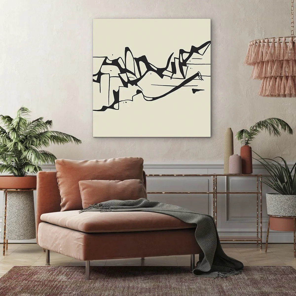 Quadro em tela - Talvez uma paisagem - 70x70 cm