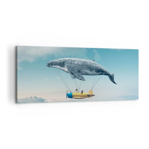Quadro em tela - Por que não? - 120x50 cm