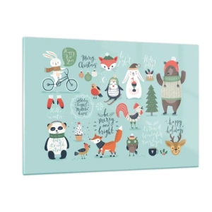 Quadro em vidro - Que seja sempre Natal! - 120x80 cm