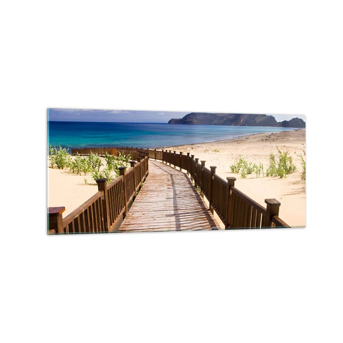 Quadro em vidro - Leve-me para as ilhas felizes - 120x50 cm