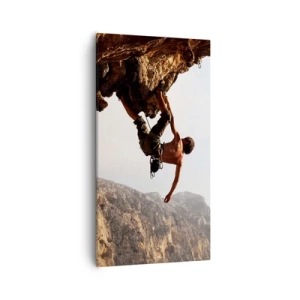 Quadro em tela - O mundo encolhido num punhado de rochas - 55x100 cm