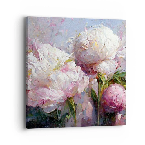 Quadro em tela - Um buquê cheio de vida - 40x40 cm