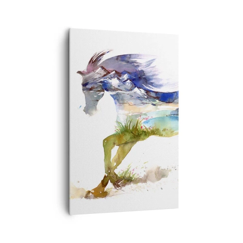 Quadro em tela - Do prado direto para o céu - 80x120 cm