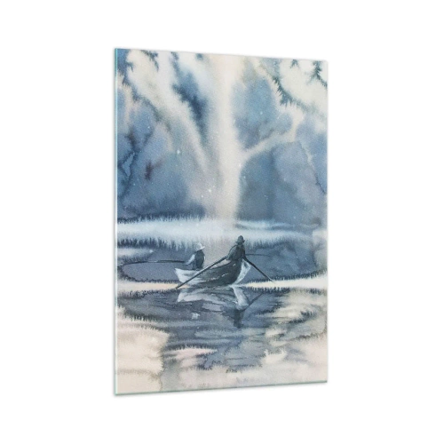 Quadro em vidro - Pescadores no seu paraíso - 70x100 cm