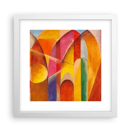 Pôster em moldura branca - Catedral do Sol - 30x30 cm