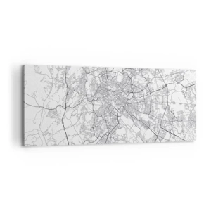 Quadro em tela - Círculo romano - 120x50 cm