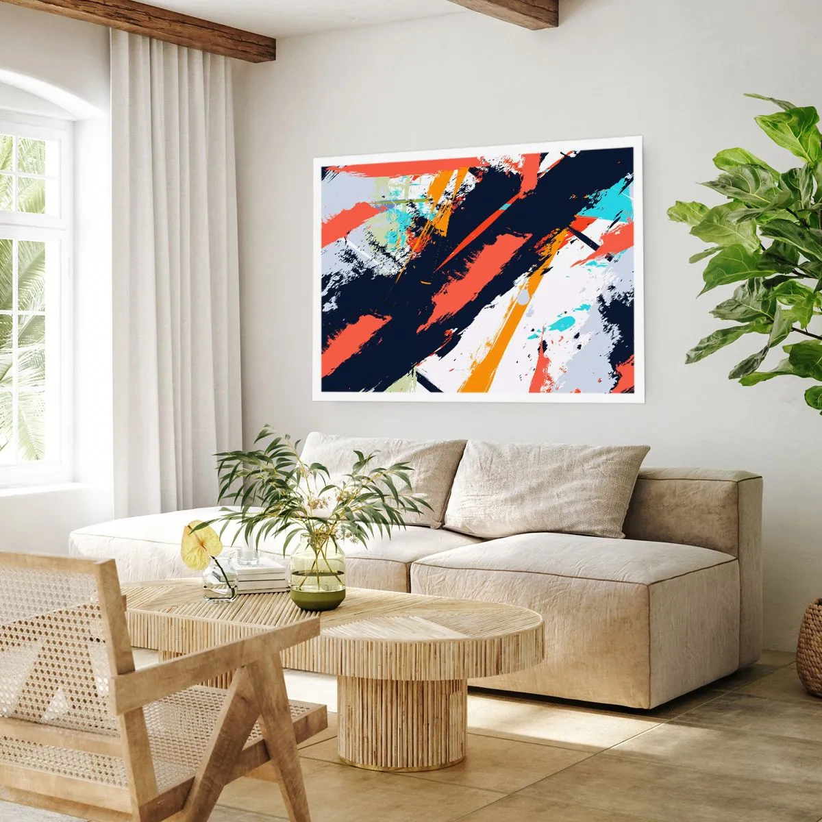 Pôster - Composição dinâmica - 100x70 cm