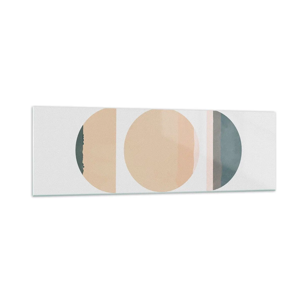 Quadro em vidro - Círculo entre círculos - 160x50 cm