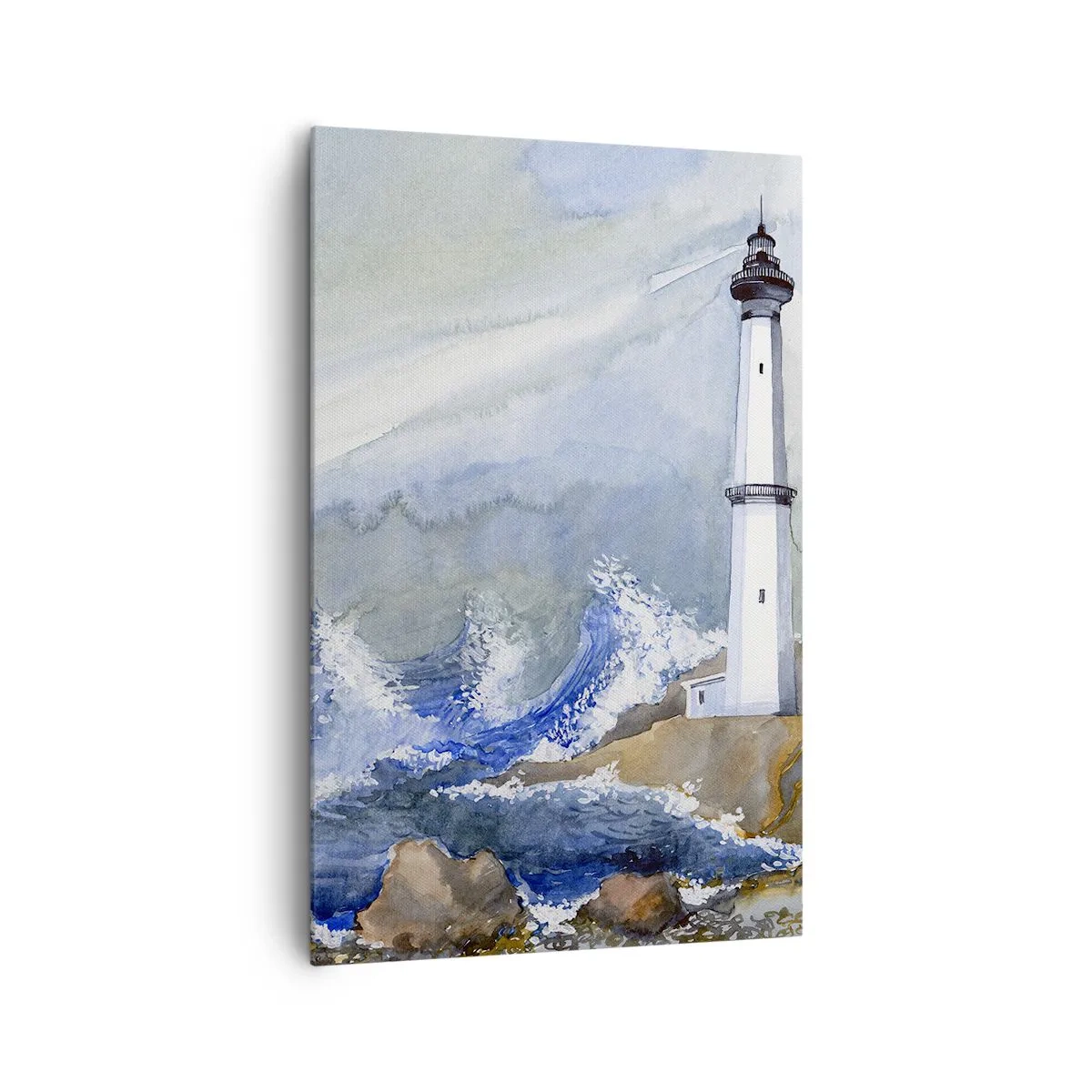 Quadro em tela - Contra as trevas e a tempestade - 80x120 cm