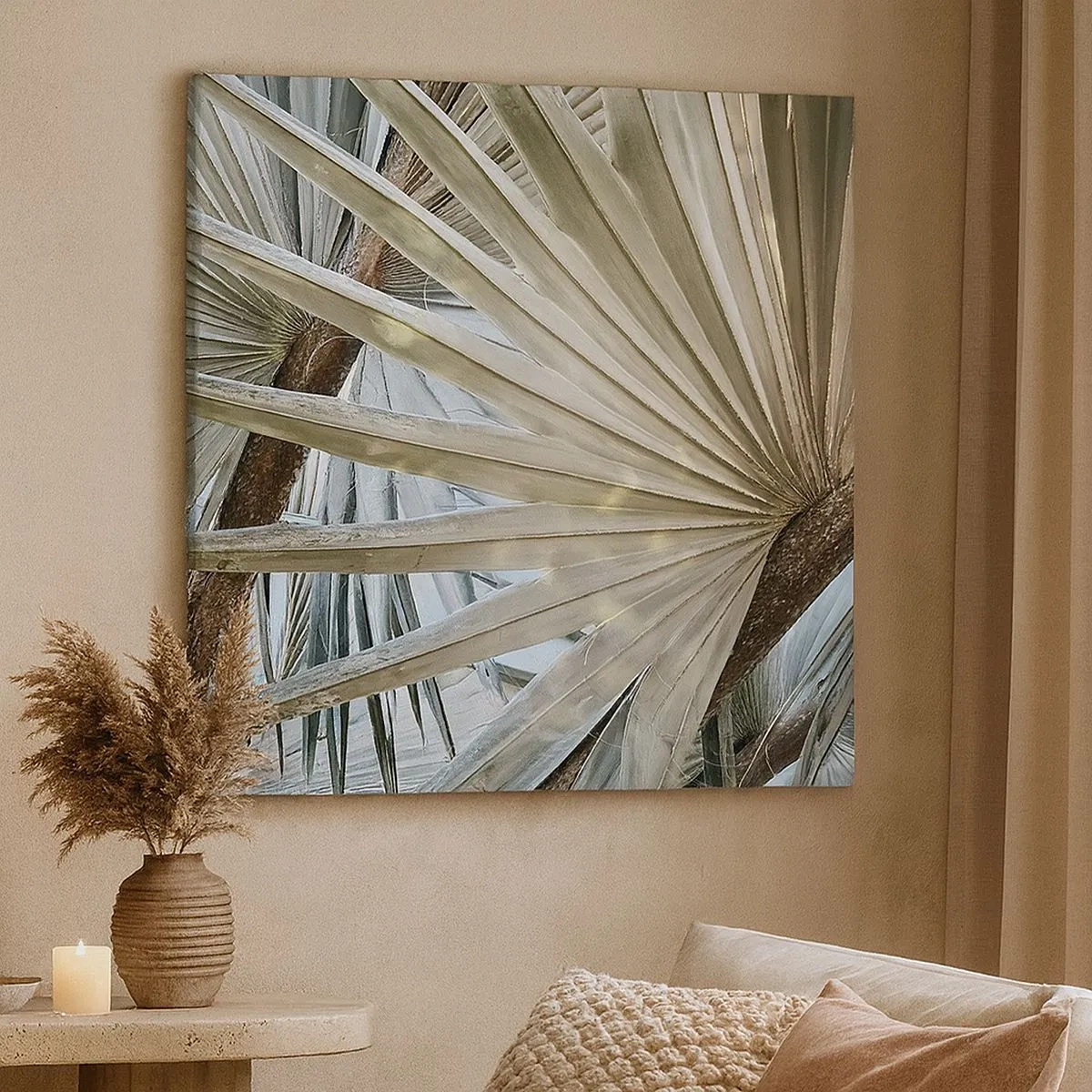 Quadro em tela - Leques nos trópicos - 30x30 cm