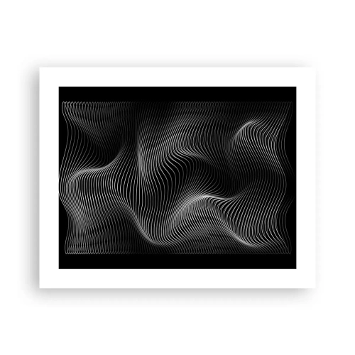 Pôster - Dança de luz no espaço - 50x40 cm