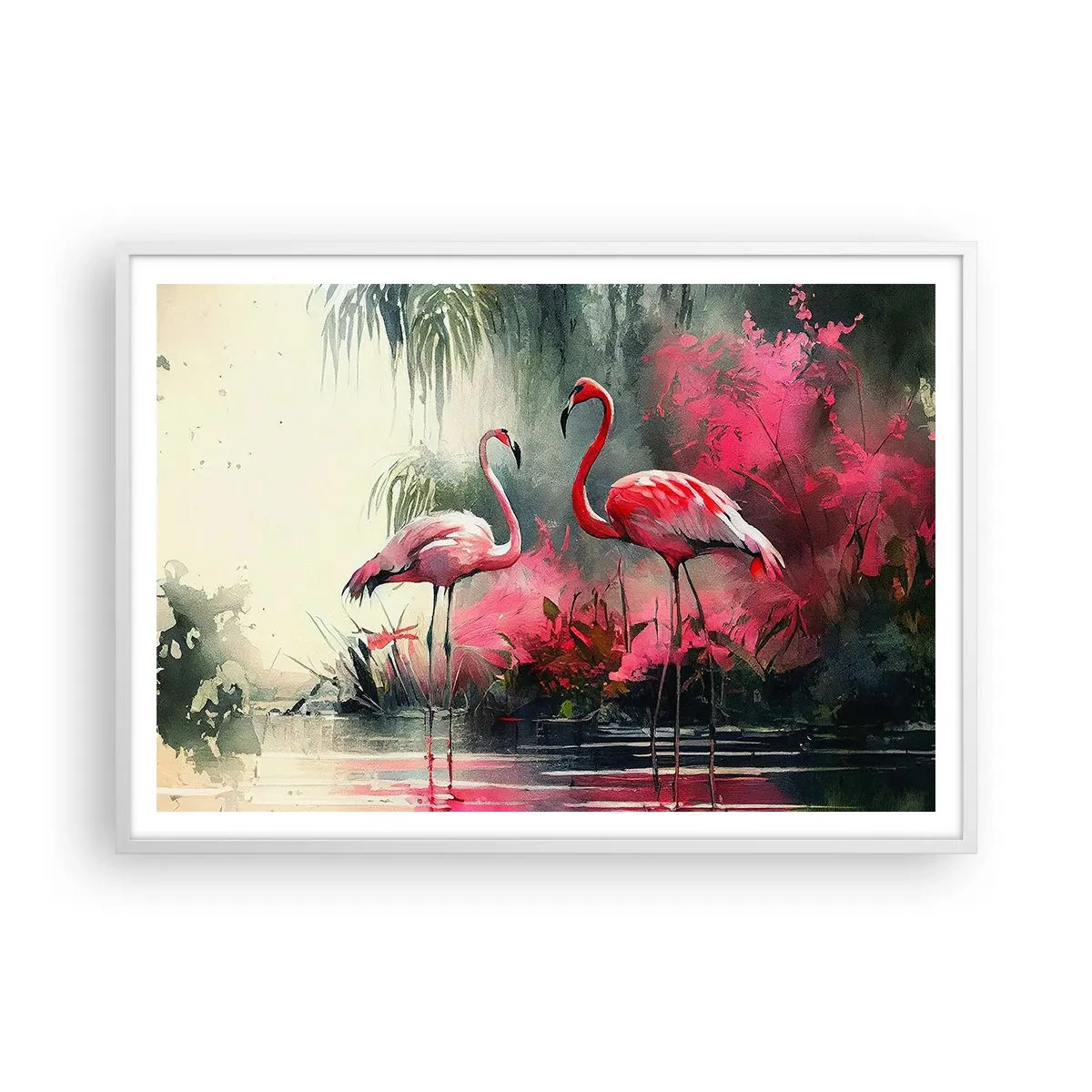 Pôster em moldura branca - Uma lição de graça natural - 100x70 cm