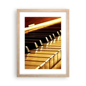 Pôster com moldura de carvalho claro - Infinitas possibilidades  - 30x40 cm